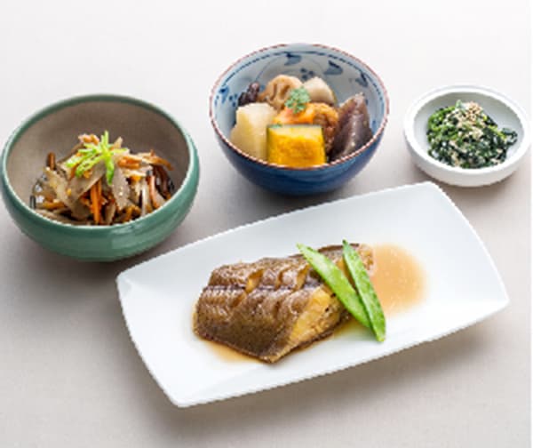 カロリー制限食の盛り付け図