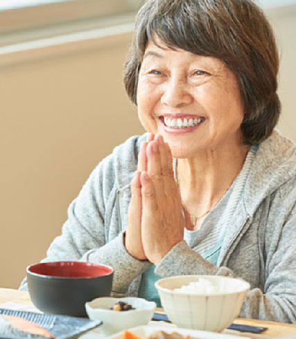 食べている様子